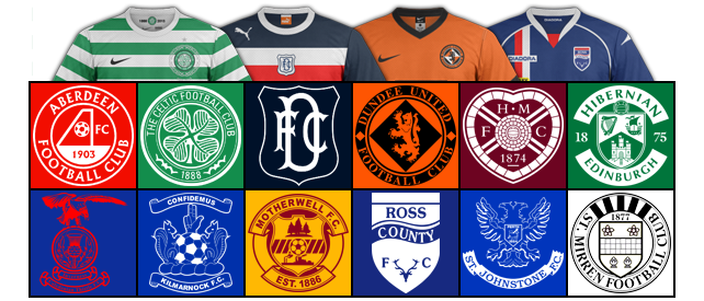Maillot de foot 2012-2013 de Scottish Premier League